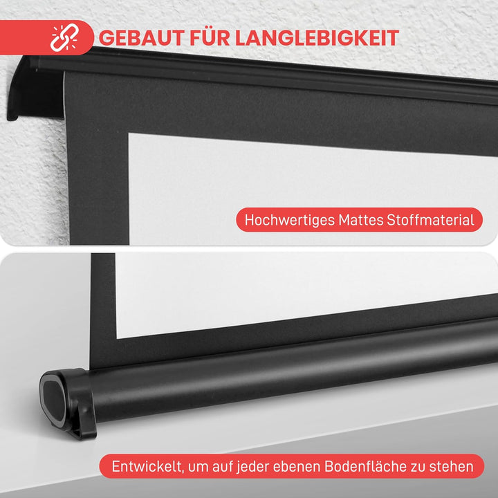 Pyle Tragbare Projektor-Leinwand – mobiler Projektionsleinwandständer, leicht, tragbar und langlebig