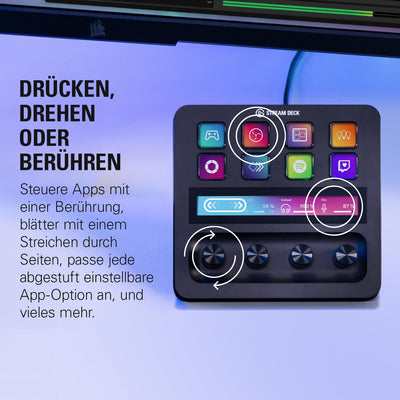 Elgato Stream Deck +, Audiomixer & Wave:3 - Professionelles USB-Kondensatormikrofon für Streaming, P