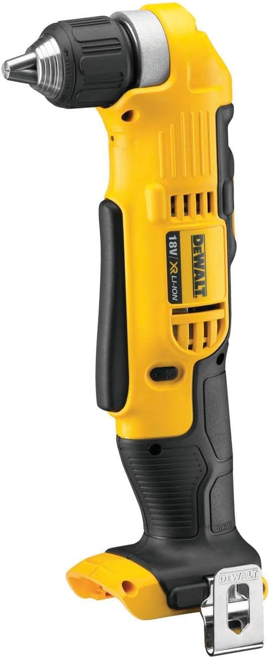 DeWalt Akku-Winkelbohrmaschine (18 Volt, für Bohrarbeiten an sehr verwinkelten Stellen, zwei-Gang-Ge