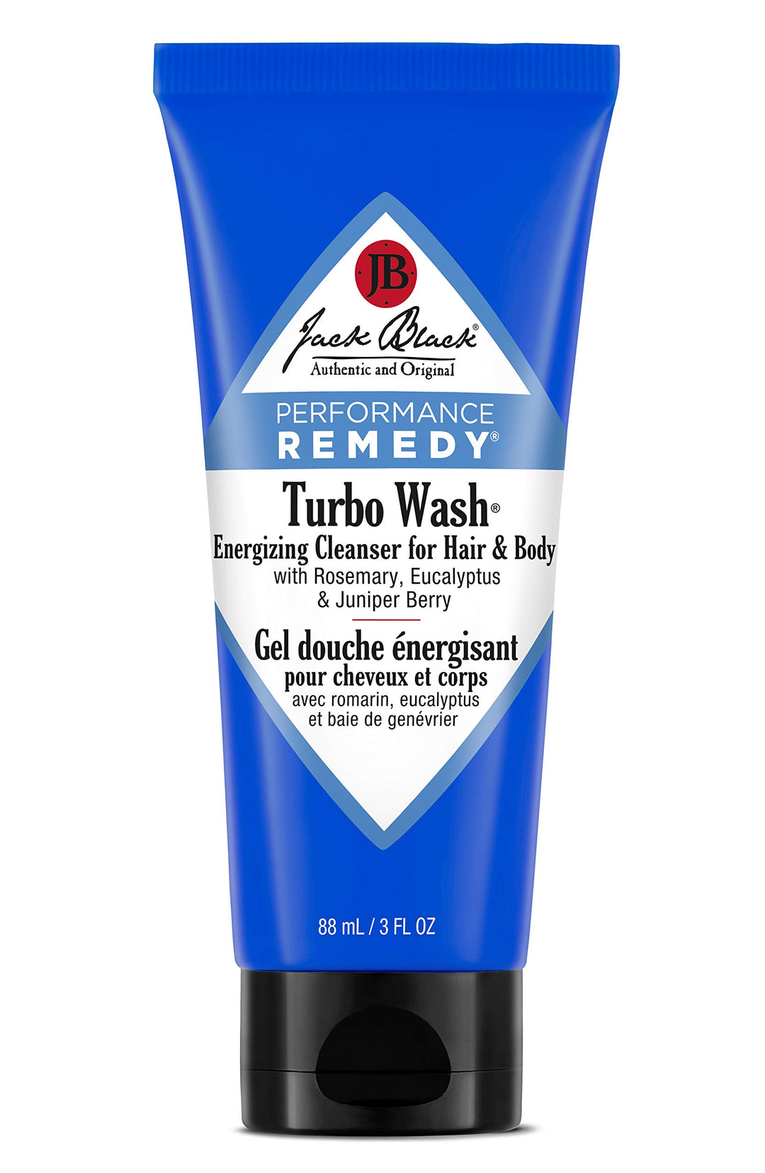 Jack Black Turbo Wash Energizing Cleanser for Hair & Body, 3 fl. oz.