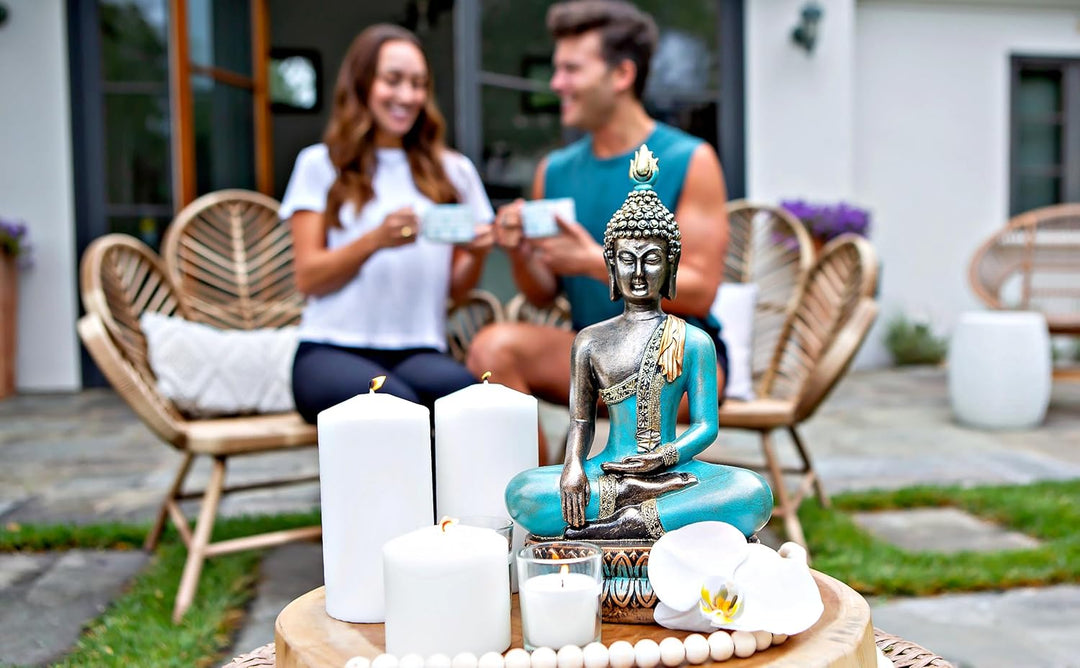 25DOL Buddha-Statuen für zu Hause, 33 cm, Buddha-Statue (Der Moment der Erleuchtung) Sammlerstücke u