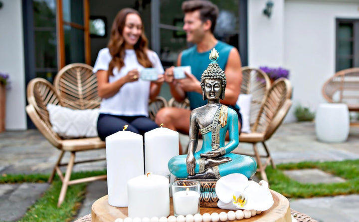 25DOL Buddha-Statuen für zu Hause, 33 cm, Buddha-Statue (Der Moment der Erleuchtung) Sammlerstücke u