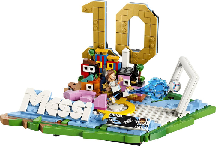 LEGO Editions Lionel Messi – Fussball-Highlights Spielzeug - 3D Modellbau mit Minifigur zum Sammeln