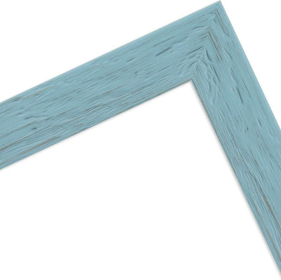 WANDStyle Bilderrahmen Strandhaus Stil 30x42cm DIN A3 I Farbe: Blau I Fotorahmen I rustikaler Holzbi