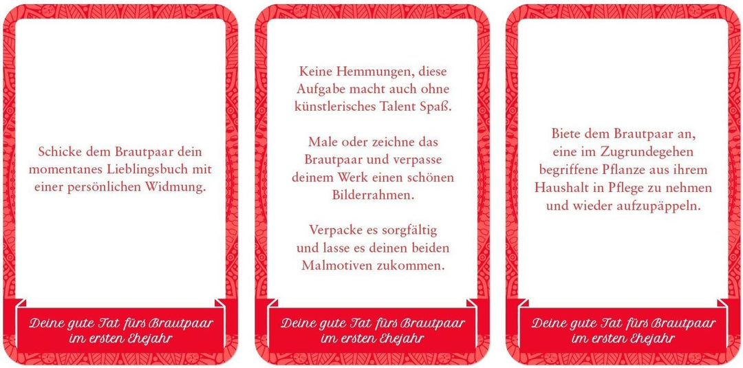 Hochzeitsspiel - Kombipack 2 - Hochzeitsspiel + Karmakarten - Das Original