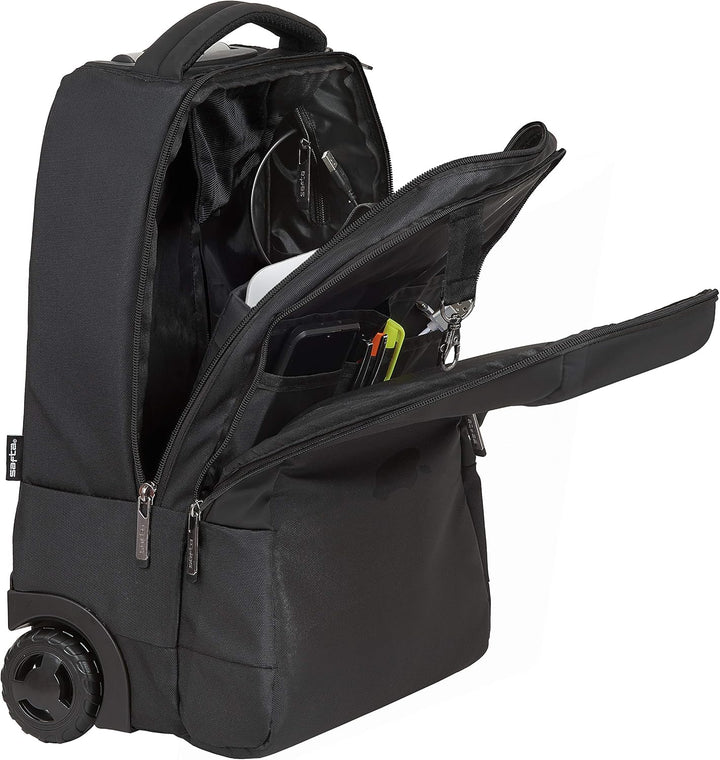 SAFTA Trolley für Laptops mit 39,6 cm (15,6 Zoll), mit Tasche für Tablet und USB-Anschluss, 430 x 32
