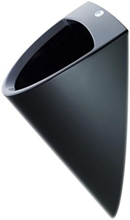 wasserloses Urinal CULU one Pissoir mit Membran Geruchsverschluss (schwarz), Schwarz
