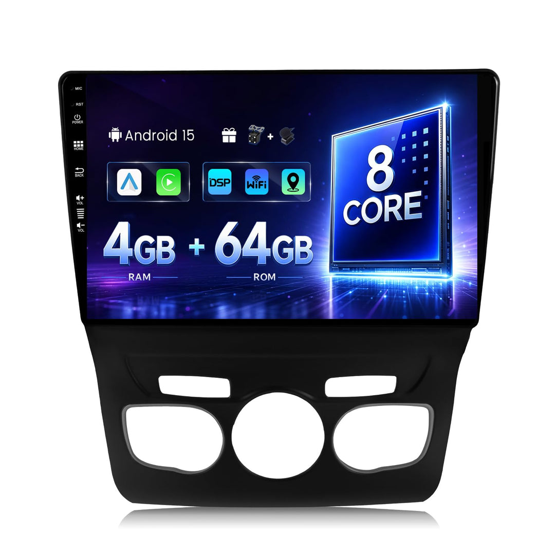 SXAUTO Autoradio Android 12 Passt für Citroen C4 C4L DS4 (2013-2017) - Built-in Carplay/Android Auto