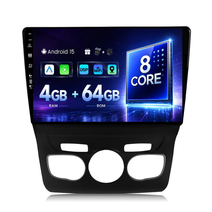 SXAUTO Autoradio Android 12 Passt für Citroen C4 C4L DS4 (2013-2017) - Built-in Carplay/Android Auto