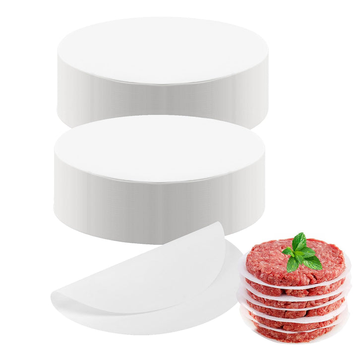 1500 Stück 11cm Burger Papier Rund, Antihaft Backpapier für Burgerpresse, Burger Patty Papier Trennp