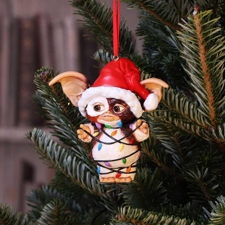 Nemesis Now Gremlins Gizmo in Lichterketten zum Aufhängen, festlich, dekorativ, rot, B5587T1, One Si