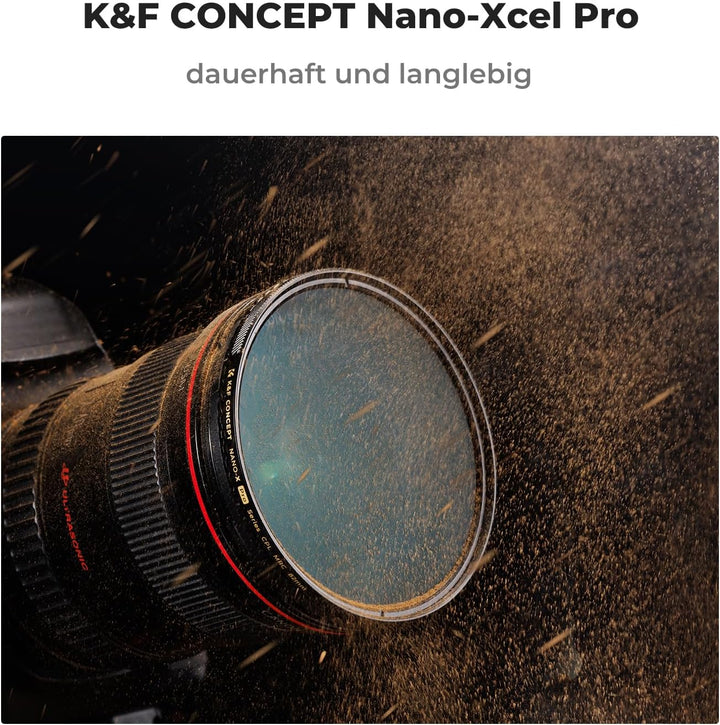 K&F Concept Nano-X PRO Serie Polfilter 58mm, Flaggschiff-CPL Filter,Slim Zirkularer Polfilter Polari