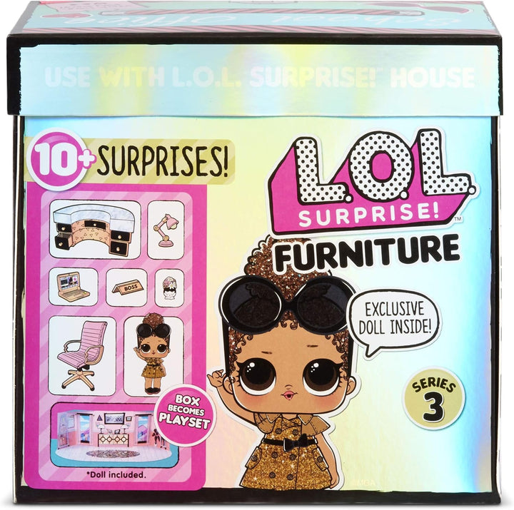 LOL Surprise Sammlerpuppen für Mädchen - Mit 10 Überraschungen & Accessoires - Boss Queen - Möbelser