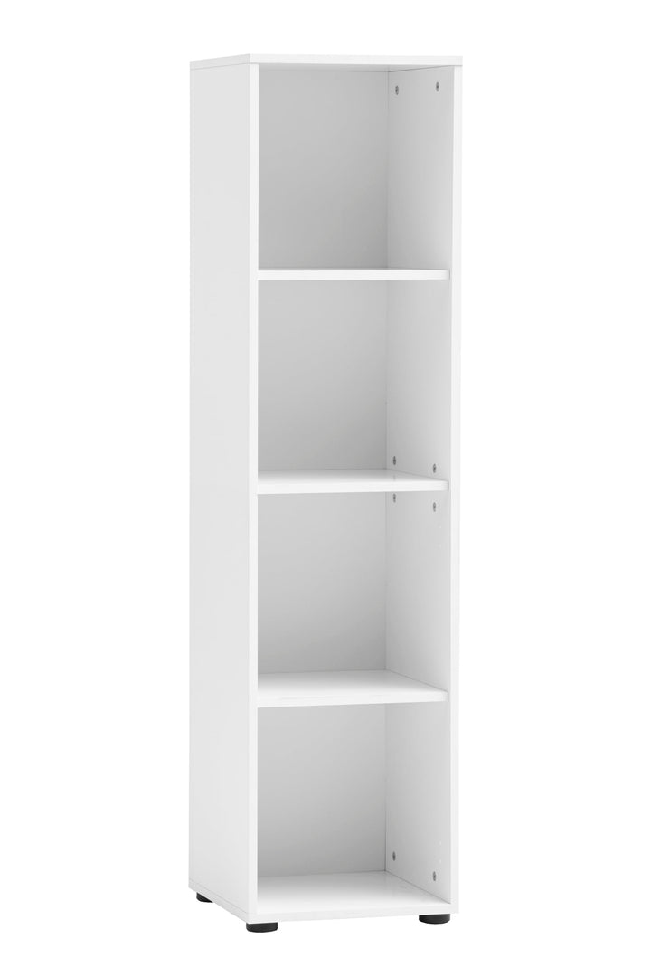 Schildmeyer Regal Metz 161165, weiss matt, 38,2 x 38,2 x 150 cm, Weiss Matt