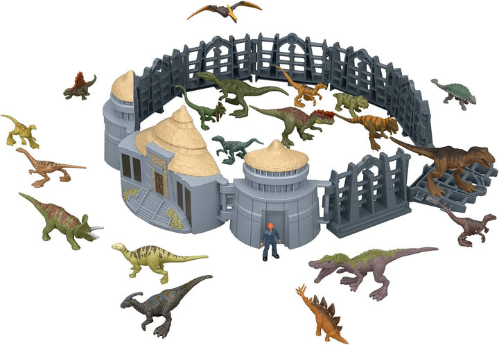 Mattel Jurassic World Adventskalender, 24 Tage, 19 Mini-Dinosaurier