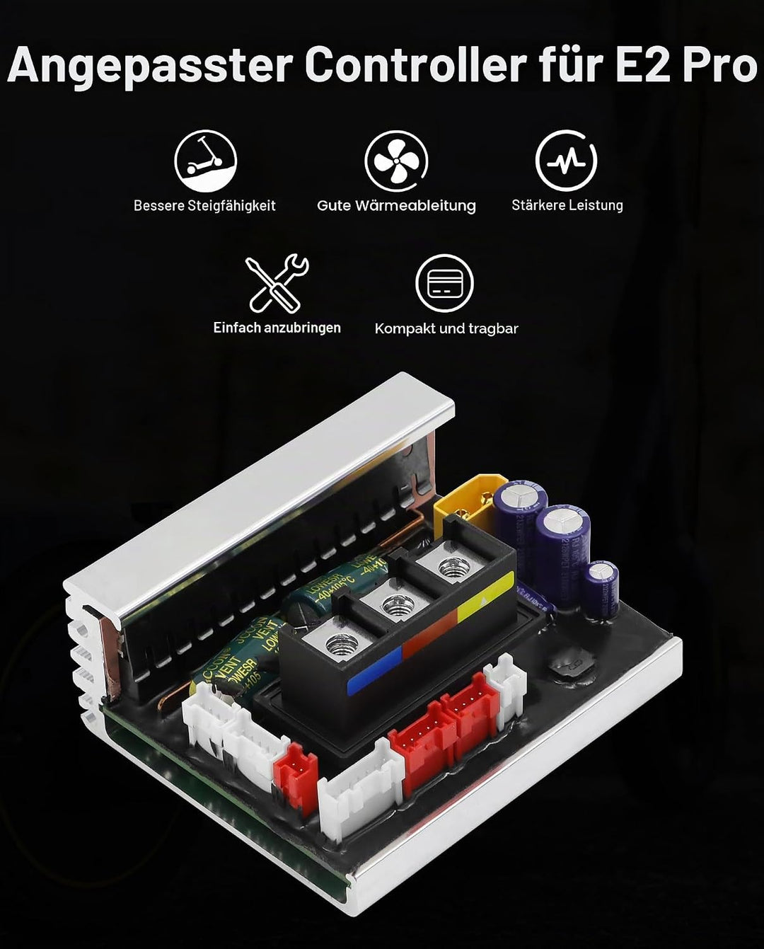 E2 PRO Controller für Elektroroller Kompatibel mit Segway Ninebot E2 PRO / E2 PROD / E2 PROE Kicksco