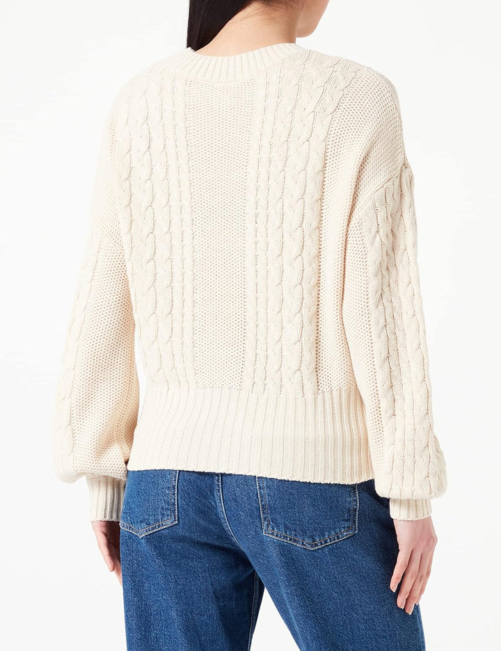 ICHI Damen Pullover XXL 130907/Sandshell, XXL 130907/Sandshell