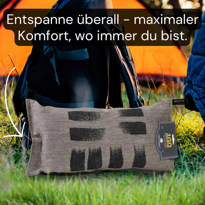 Jokipiin Premium Saunakissen 40 x 22 cm | 100% Made in Finland | ReisekissenLeinen Baumwolle