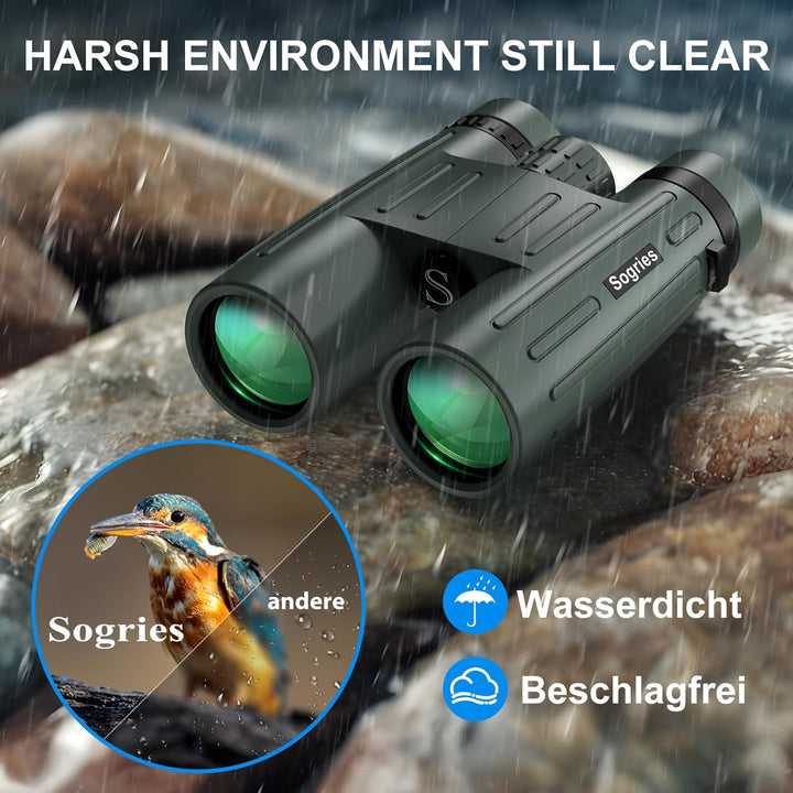 14x45 Fernglas für Erwachsene, leistungsstark, professionelles HD-Fernglas zur Vogelbeobachtung, Jag