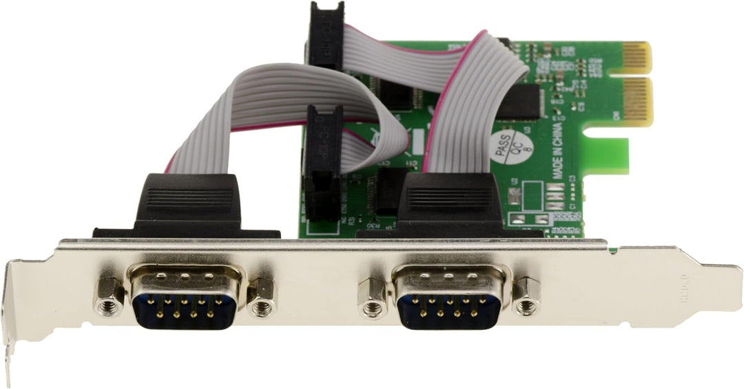 KALEA-INFORMATIQUE PCI Express PCIe Serial RS232 Controller-Karte mit 2 Ports und ASIX-Chipsatz mit