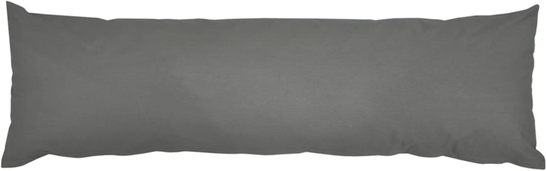 Seitenschläferkissen Bezug 40x140 cm Kissenbezug Anthrazit | Körperkissen Hülle mit Reissverschluss