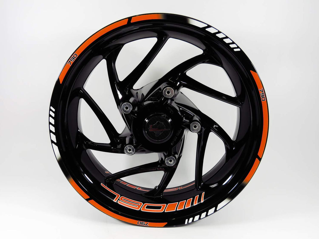 BIKE-label Felgenbett Felgenrand Aufkleber kompatibel mit KTM 790 Duke 710039b