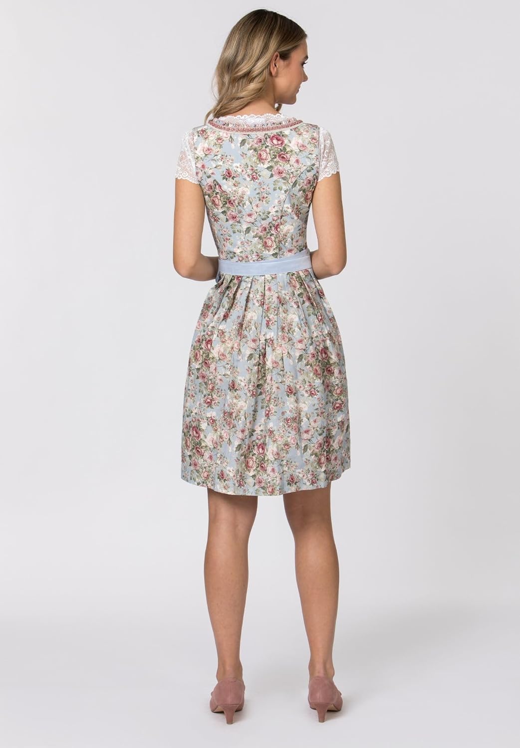 Stockerpoint Damen Dirndl Dara Kleid für besondere Anlässe 36 Hellblau, 36 Hellblau