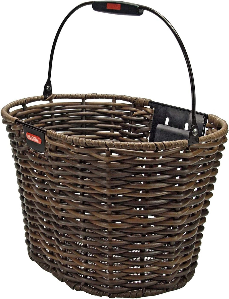 KLICKfix Farradtasche Structura Oval mit KLICKfix adapter Braun, Braun
