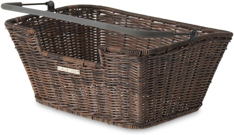 Basil Capri Rattan Optik Flex Fahrradkorb, Capri Rattan Braun, Braun