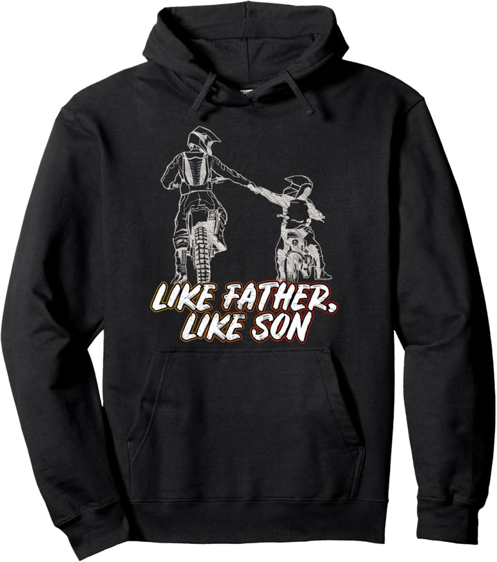 Motocross Enduro Dirt Bike - wie der Vater so der Sohn Pullover Hoodie