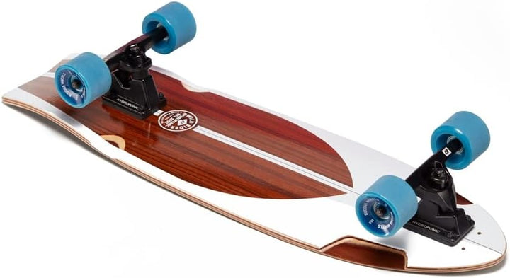 Hydroponic Unisex – Erwachsene Surfskate Komplettboard 31.5" White / Brown, 31.5" White / Brown