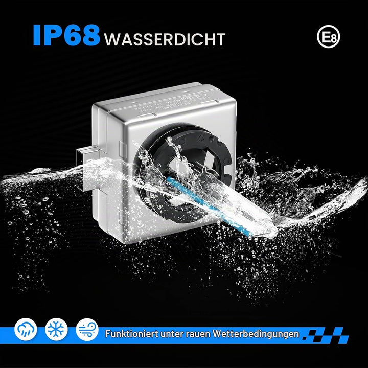 Wattstar Scheinwerferlampen, D3S 35W 8000K Cool White Aussenglühlampen, Xenon HID Scheinwerferlampe,