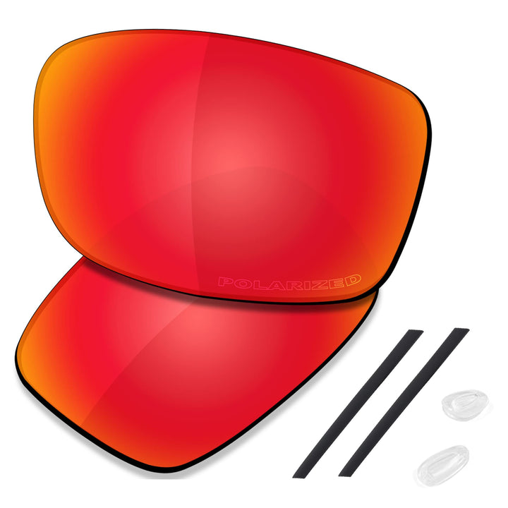 Saucer Premium Ersatzgläser und Gummi-Sets für Oakley Gauge 8 M OO4124-57 mm Sonnenbrille High Defin