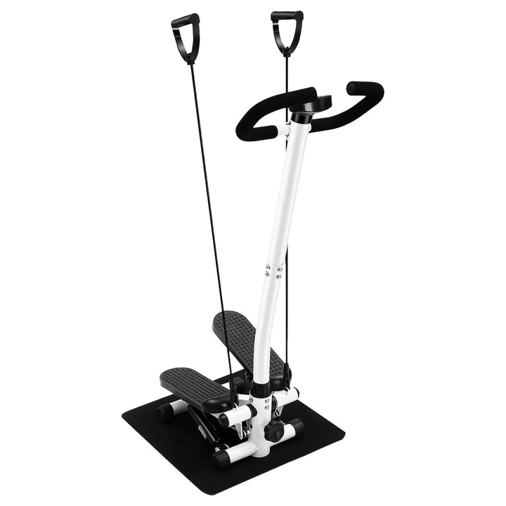Fitness Stepper, Übung Stepping Machine mit Lenker Display Widerstandsfähigkeit 150kg Verstellbares