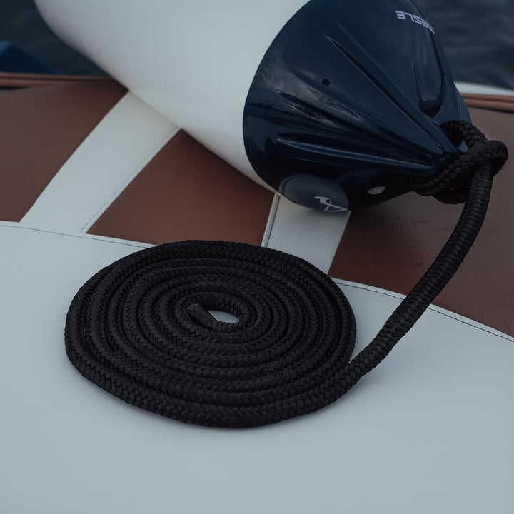 Mesle Fenderleine mit Auge 4er Set, Seil für Fender Boot, Festmacherleine, Seil am Bootsfender befes