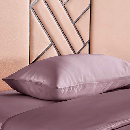 THXSILK 100% Seide Kopfkissenbezug 19 Momme Seide Kissenbezug Kissenhülle mit Reissverschluss - Seid