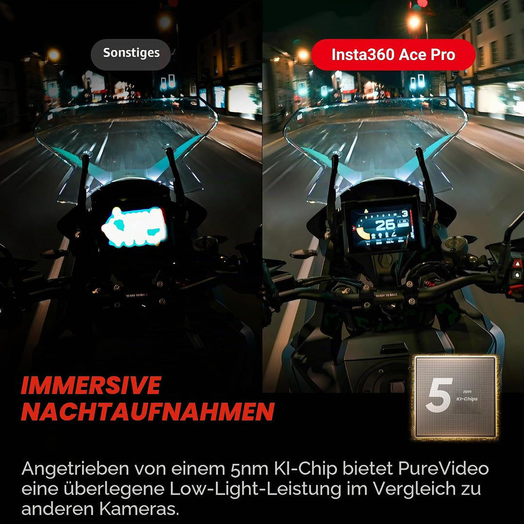 Insta360 Ace Pro Creator-Kit - wasserdichte Action-Kamera, zusammen mit Leica entwickelt, 1/1,3"-Sen