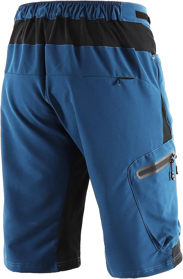 ARSUXEO Herren Radhose Loose Fit MTB Shorts Wasserabweisende Outdoor Sporthose mit 7 Taschen 1202 M