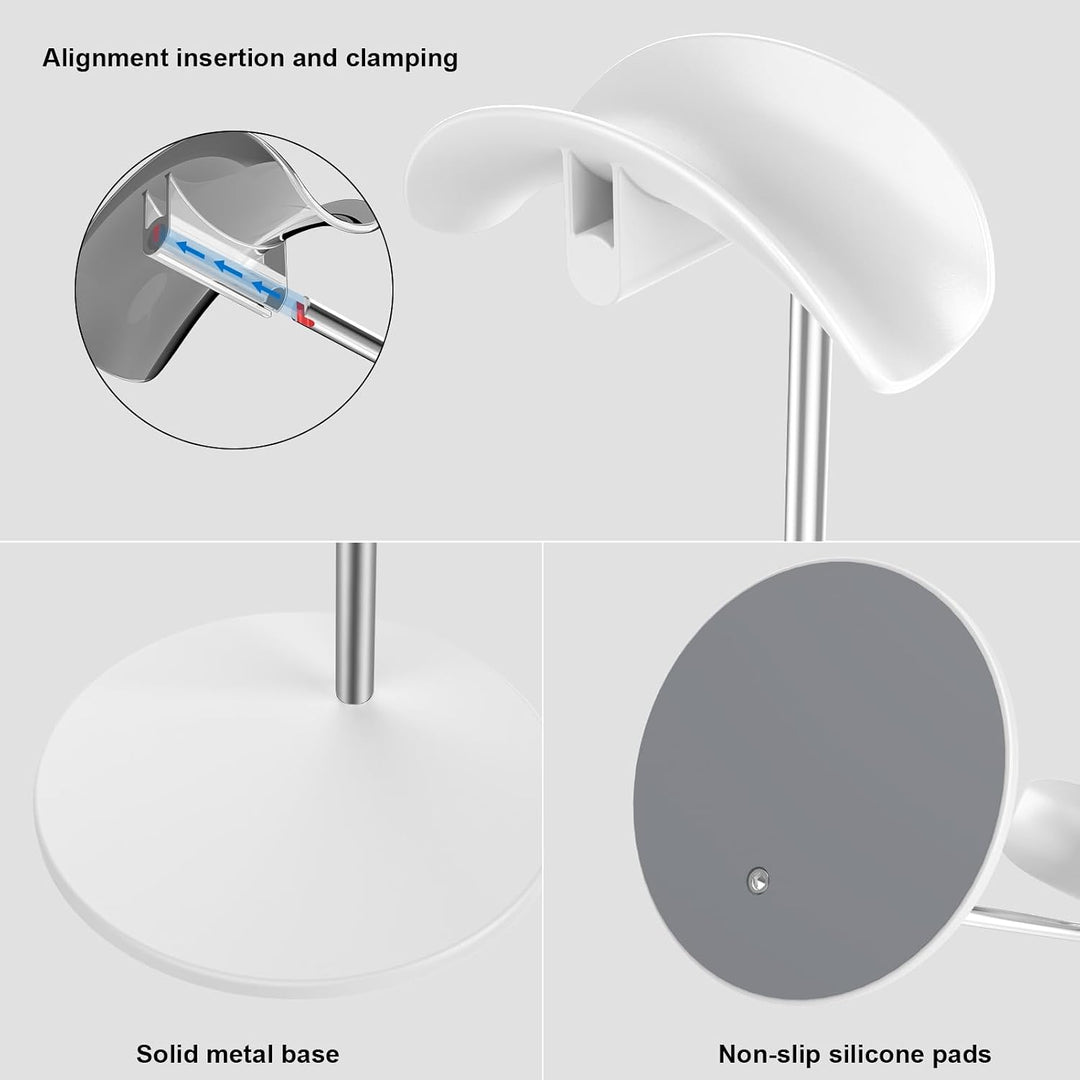 Kopfhörer Ständer, Headset Halterung Halter Tisch mit Aluminium Basis, kompatibel mit AirPods Max, S