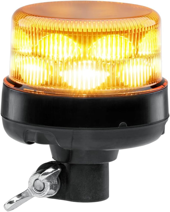 HELLA - LED-Blitz-Kennleuchte - K-LED Nano - 12/24V - gelb - Rohrstutzen, flexibel - Menge: 1 - 2XD