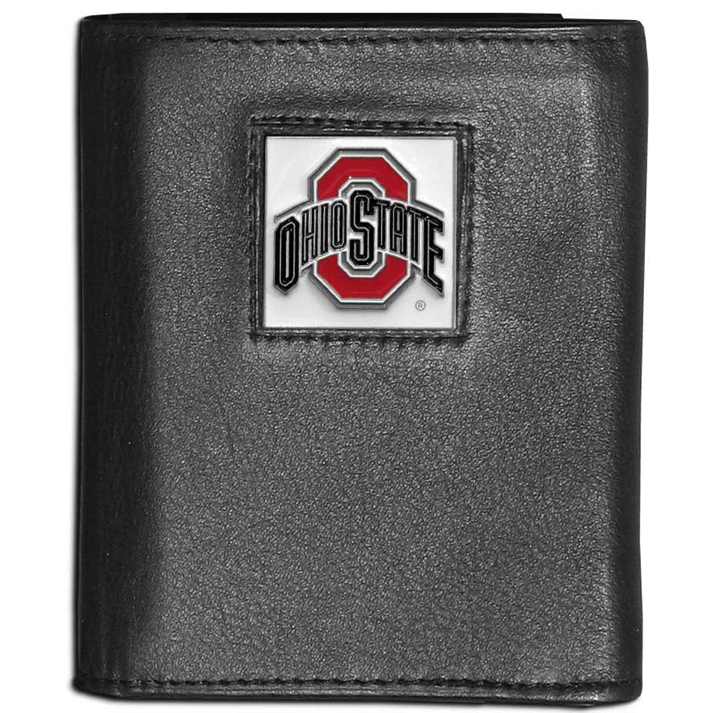 Siskiyou Sports NCAA Leather Tri-Fold Wallet Ohio State Buckeyes