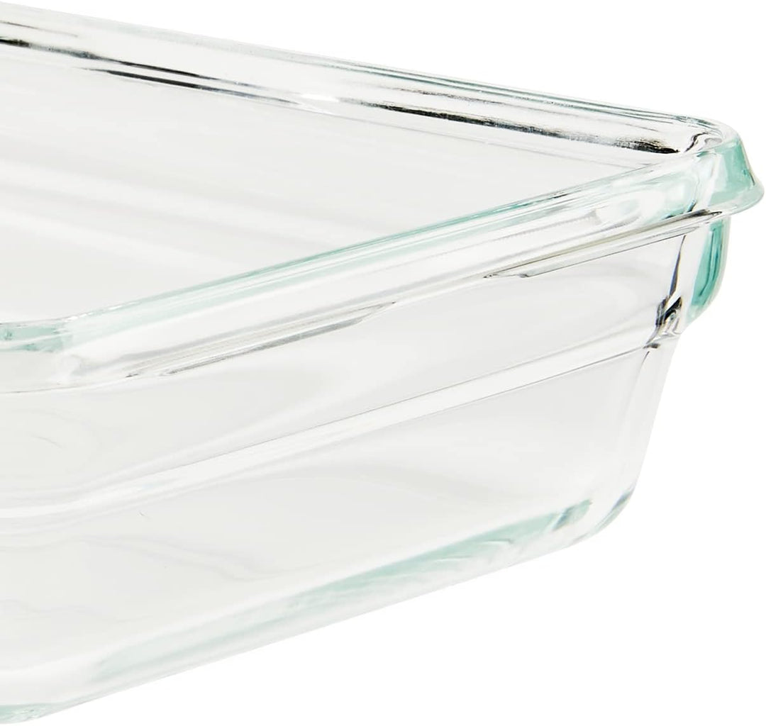 Emsa N10412 Clip & Close Glas Frischhaltedose | 3 L | stapelbar | gefrierfest | backofenfest | mikro