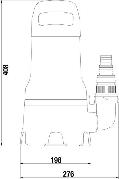 Gardena Schmutzwasser-Tauchpumpe 25000: Tauchpumpe mit Fördermenge 25.000 l/h, Automatic-Funktion, S