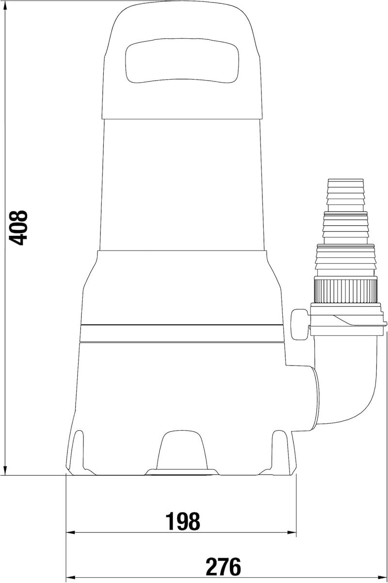 Gardena Schmutzwasser-Tauchpumpe 25000: Tauchpumpe mit Fördermenge 25.000 l/h, Automatic-Funktion, S