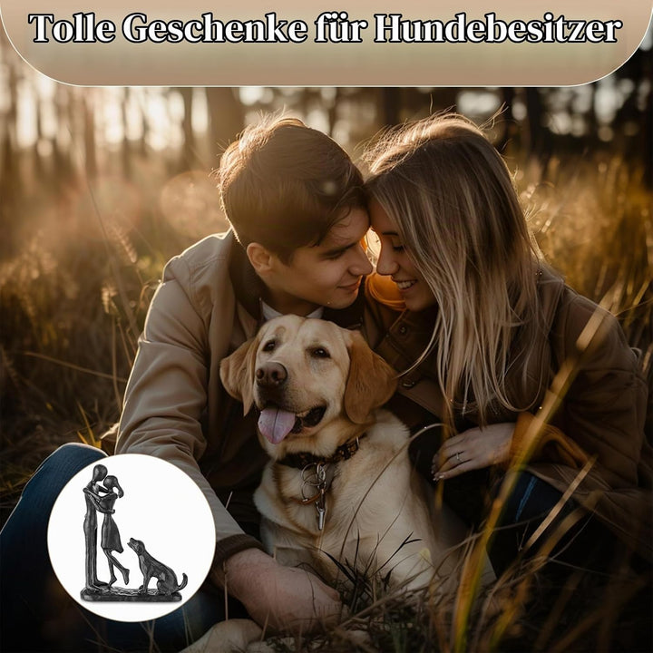 Sziqiqi Eisen Jahrestag Geschenke für Sie - Paar Liebe Skulptur Eisen Jahrestag Geschenk für Paar Fr