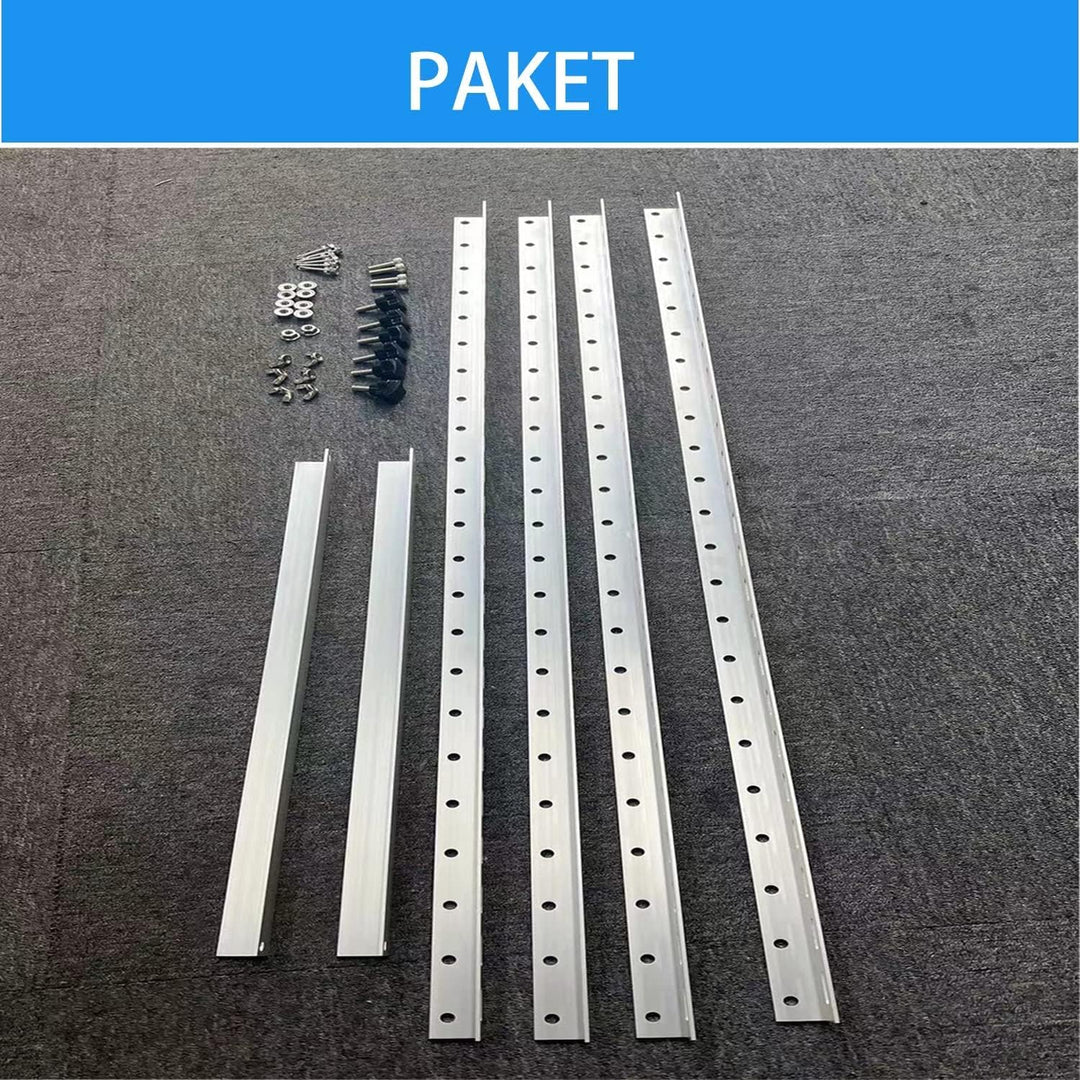 Solarmodul Halterung 1040mm Breit for 2 PV 250-380W, Halterungen 2,5 mm Dicke, ALU Befestigung Solar