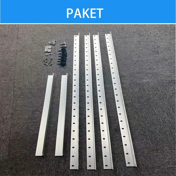 Solarmodul Halterung 1040mm Breit for 2 PV 250-380W, Halterungen 2,5 mm Dicke, ALU Befestigung Solar