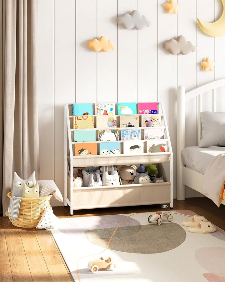 CHOEZON Bücherregal Kinder, Kinderregal, Spielzeugregal, Bücher-Organizer, für Kinderzimmer, Schlafz