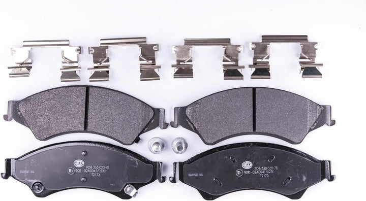 HELLA PAGID 8DB 355 020-781 Bremsbelagsatz - T2173 - Dicke/Stärke: 16.4mm - mit akustischer Verschle