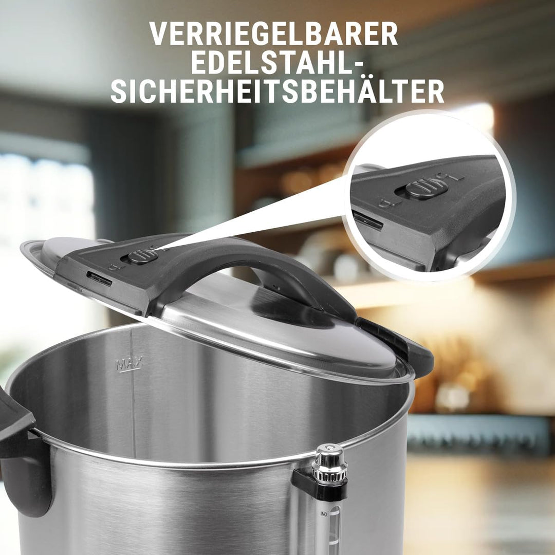 ProfiCook PC-HGA 1111 Heissgetränkeautomat, zum Erhitzen und Warmhalten von z.B. Glühwein/Kaffee/Tee